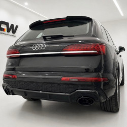 Heckdiffusor Diffusor ABS Glanz für AUDI SQ7 +Q7 4M S-Line Facelift ab 2021 - 4209