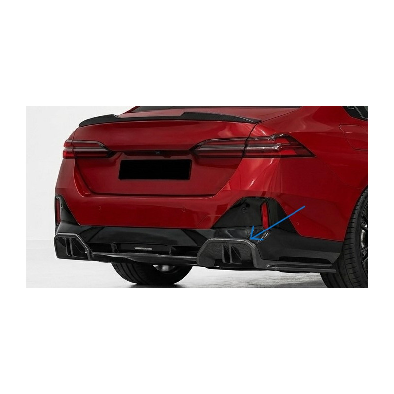 Heckdiffusor Diffusor Heck Ansatz Vollcarbon Carbon passend für BMW 5er G60 G61 + I5 mit M Sportpaket - 4211
