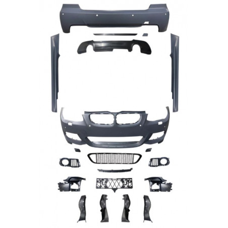 2130 - Bodykit Stoßstange Vorne Hinten Performance passend für BMW 3er E92 LCI