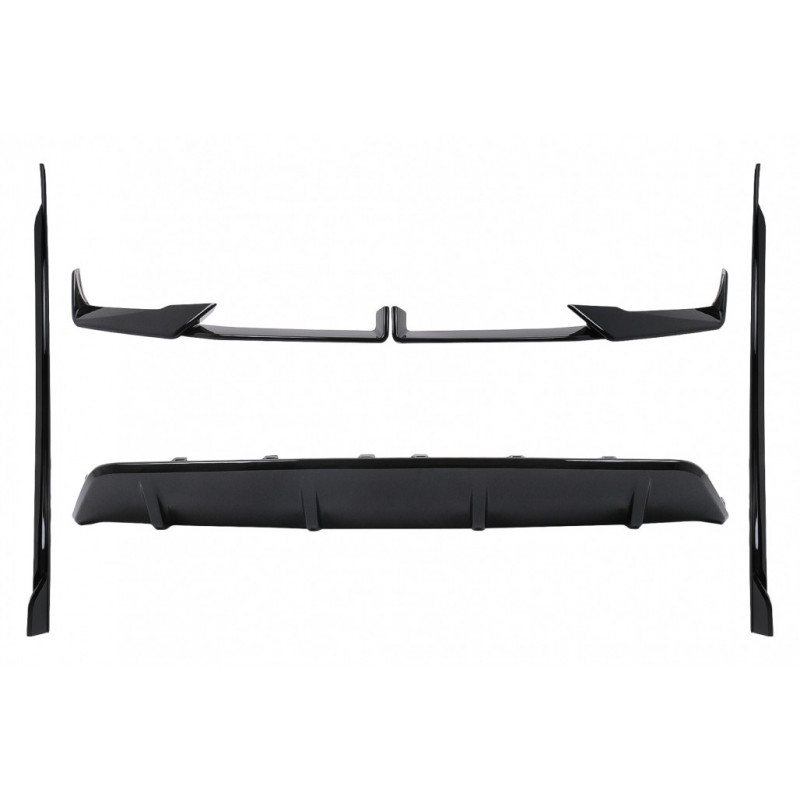 Bodykit Frontlippe Diffusor Sideskirts ABS Glanz passend für BMW X6 G06 LCI Facelift mit MPaket - 4215