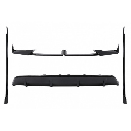 Bodykit Frontlippe Diffusor Sideskirts ABS Glanz passend für BMW X6 G06 LCI Facelift mit MPaket - 4215