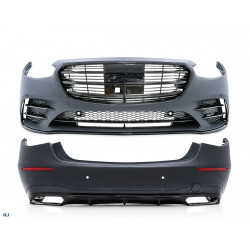 Bodykit Stoßstange Vorne Hinten Seitenschweller für Mercedes-Benz S-Klasse W223 lang nicht 63 AMG - 4067