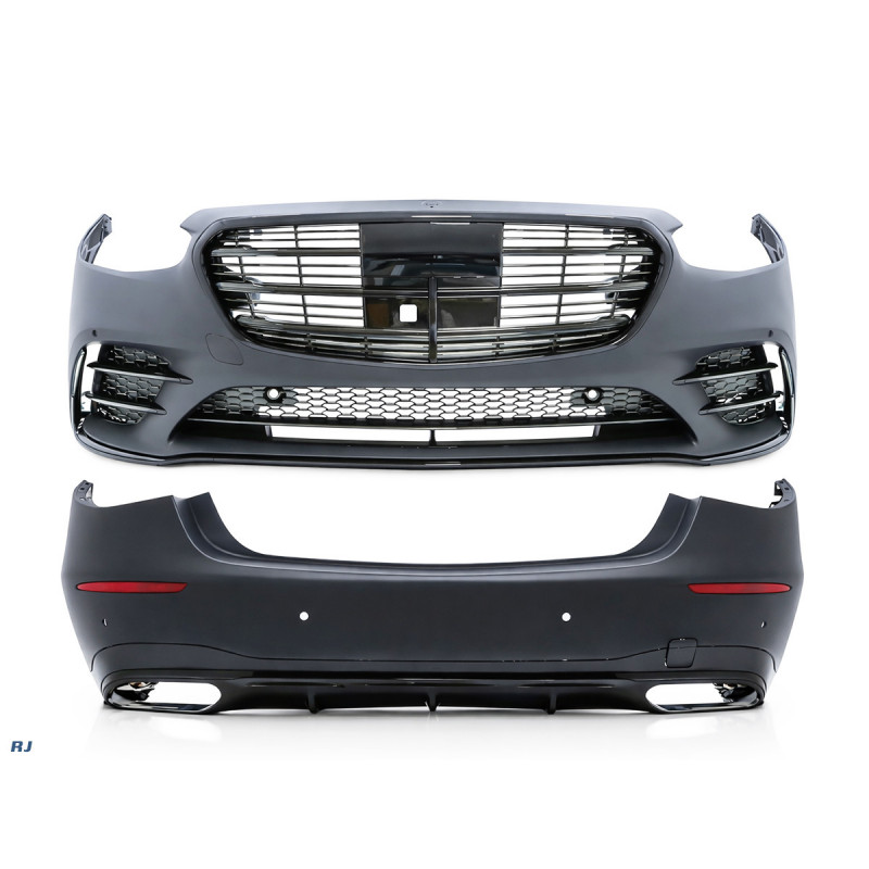 Bodykit Stoßstange Vorne Hinten Seitenschweller für Mercedes-Benz S-Klasse W223 lang nicht 63 AMG - 4067