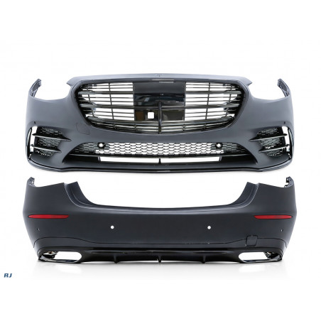 Bodykit Stoßstange Vorne Hinten Seitenschweller für Mercedes-Benz S-Klasse W223 lang nicht 63 AMG - 4067
