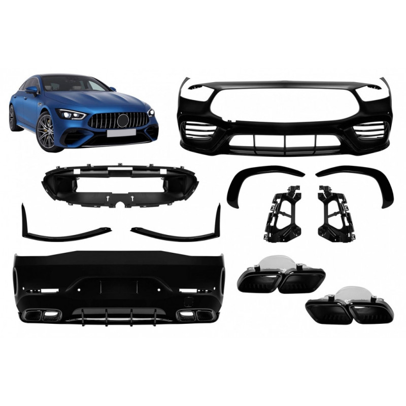 Bodykit Stoßstange Vorne Hinten Seitenschweller für Mercedes-Benz AMG GT X290 nicht 63 AMG - 4217