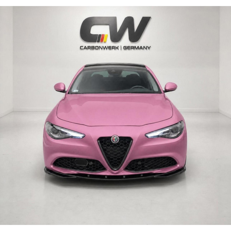 Frontlippe Lippe Schwert Frontspoiler Spoiler ABS Glanz Schwarz passend für Alfa Romeo Giulia Sport - 4220