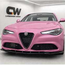 Frontlippe Lippe Schwert Frontspoiler Spoiler ABS Glanz Schwarz passend für Alfa Romeo Giulia Sport - 4220