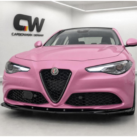 Frontlippe Lippe Schwert Frontspoiler Spoiler ABS Glanz Schwarz passend für Alfa Romeo Giulia Sport - 4220