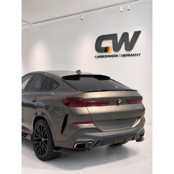 Heckspoiler Lippe Spoiler Highkick schwarz glänzend passend für BMW X6 G06 + X6M F96 - 2958