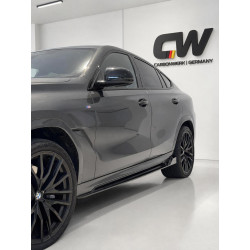 Sideskirts Seitenschweller Ansätze Performance ABS schwarz glänzend passend für BMW X6 G06 mit MPaket - 2962