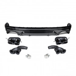 Heckdiffusor Diffusor ABS schwarz glänzend für AUDI Q5 FY mit S-Line Vorfacelift - 4225