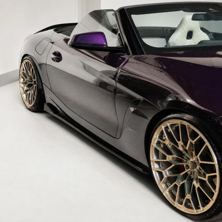 Sideskirts Seitenschweller Ansätze ABS schwarz glänzend passend für BMW Z4 mit M-Paket G29 + Facelift 2018+ - 4228