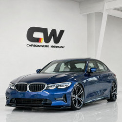 Frontlippe Lippe Schwert Frontspoiler Spoiler ABS Glanz für BMW 3er G20 G21 mit Sportline Vorfacelift - 4231