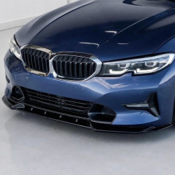 Frontlippe Lippe Schwert Frontspoiler Spoiler ABS Glanz für BMW 3er G20 G21 mit Sportline Vorfacelift - 4231