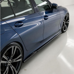 Sideskirts Seitenschweller Ansätze ABS schwarz glänzend passend für BMW 3er G20 G21 mit Sportline Vorfacelift - 4232