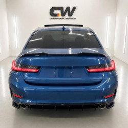 Heckdiffusor Diffusor Heck Ansatz ABS schwarz glänzend passend für BMW 3er G20 G21 mit Sportline Vorfacelift - 4233