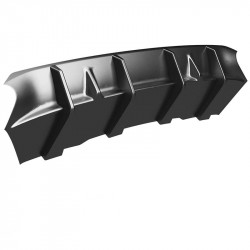 Heckdiffusor Diffusor Heck Ansatz ABS schwarz glänzend passend für AUDI A4 B9 S-Line Facelift 2019+ - 4234