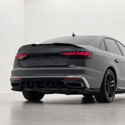 Heckdiffusor Diffusor Heck Ansatz ABS schwarz glänzend passend für AUDI A4 B9 S-Line Facelift 2019+ - 4234