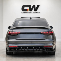 Heckdiffusor Diffusor Heck Ansatz ABS schwarz glänzend passend für AUDI A4 B9 S-Line Facelift 2019+ - 4234