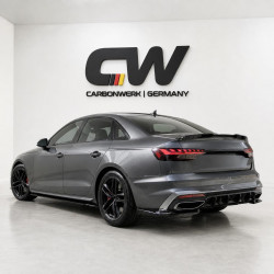 Heckdiffusor Diffusor Heck Ansatz ABS schwarz glänzend passend für AUDI A4 B9 S-Line Facelift 2019+ - 4234