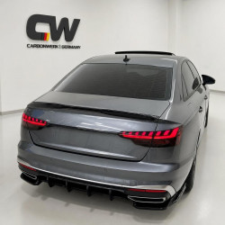 Heckdiffusor Diffusor Heck Ansatz ABS schwarz glänzend passend für AUDI A4 B9 S-Line Facelift 2019+ - 4234