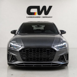 Frontlippe Spoiler Lippe Schwert Frontspoiler ABS Glanz für AUDI A4 S-Line + S4 B9 Facelift 2019+ - 4235