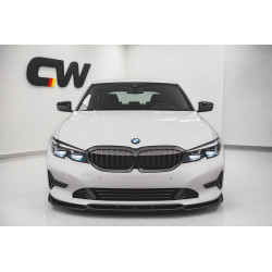 Frontlippe Lippe Schwert Frontspoiler Spoiler ABS Glanz für BMW 3er G20 G21 Vorfacelift - 4237