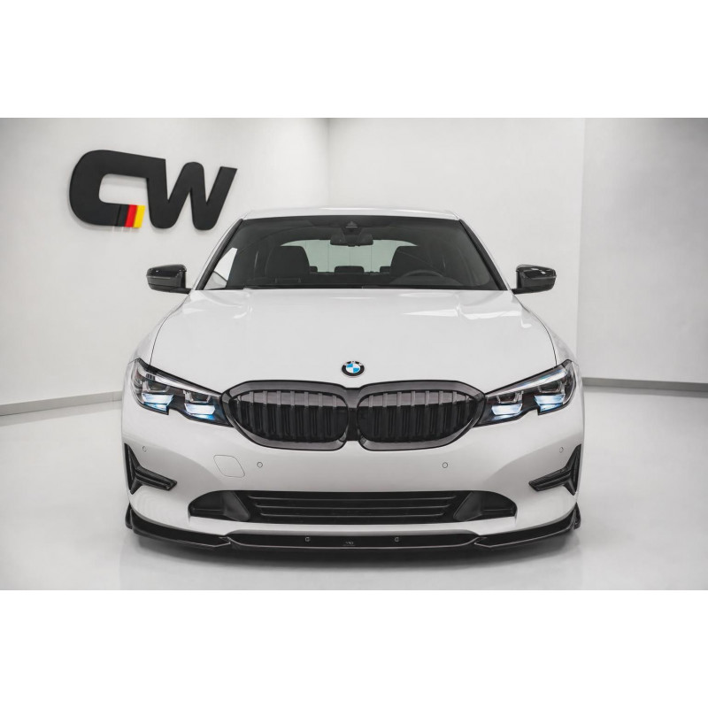 Frontlippe Lippe Schwert Frontspoiler Spoiler ABS Glanz für BMW 3er G20 G21 Vorfacelift - 4237