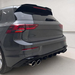 Heckspoiler Lippe Spoiler Flaps Aufsatz ABS Glanz Schwarz passend für Volkswagen Golf Mk8 + Facelift 2019+ - 4238