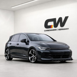 Frontlippe Lippe Schwert Frontspoiler Spoiler ABS Glanz Schwarz passend für Volkswagen Golf Mk8 Facelift 2024+ - 4239