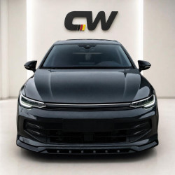 Frontlippe Lippe Schwert Frontspoiler Spoiler ABS Glanz Schwarz passend für Volkswagen Golf Mk8 Facelift 2024+ - 4239