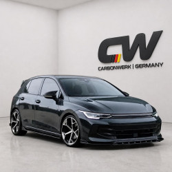 Frontlippe Lippe Schwert Frontspoiler Spoiler ABS Glanz Schwarz passend für Volkswagen Golf Mk8 Facelift 2024+ - 4239