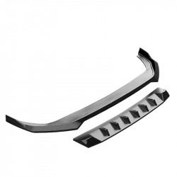 Frontlippe Lippe Schwert Frontspoiler Spoiler ABS Glanz Schwarz passend für Volkswagen Golf Mk8 Facelift 2024+ - 4239