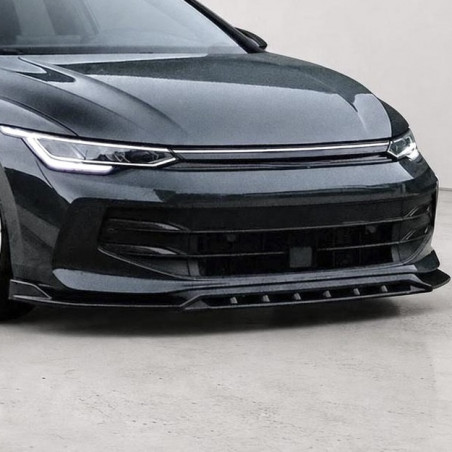 Frontlippe Lippe Schwert Frontspoiler Spoiler ABS Glanz Schwarz passend für Volkswagen Golf Mk8 Facelift 2024+ - 4239