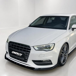 Frontlippe Spoiler Lippe Schwert Frontspoiler ABS Glanz für AUDI A3 8V Sportback Vorfacelift - 4240