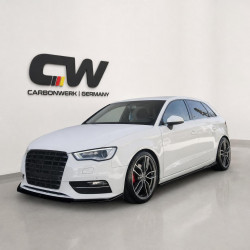 Seitenschwelleransatz Sideskirt Extension ABS passend für AUDI A3 8V Sportback Vorfacelift - 4241