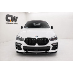 Frontlippe Lippe Schwert Frontspoiler Spoiler ABS Glanz für BMW X6 G06 mit M-Paket Vorfacelift - 4243