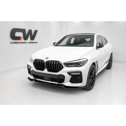 Frontlippe Lippe Schwert Frontspoiler Spoiler ABS Glanz für BMW X6 G06 mit M-Paket Vorfacelift - 4243
