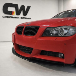 Frontlippe Lippe Schwert Frontspoiler Spoiler ABS Glanz für BMW 3er E90 E91 mit M-Paket Vorfacelift - 4244