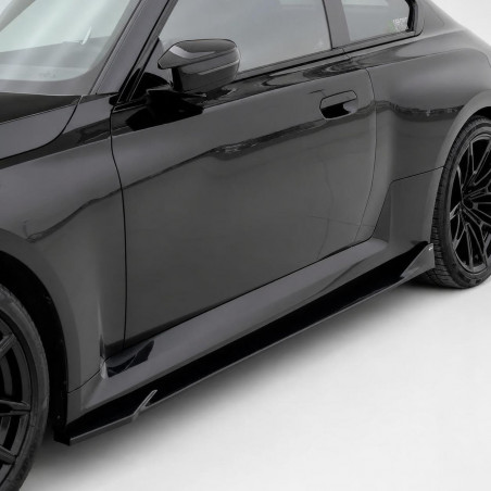 Sideskirts Seitenschweller Ansätze ABS schwarz glänzend passend für BMW M2 G87 - 4248