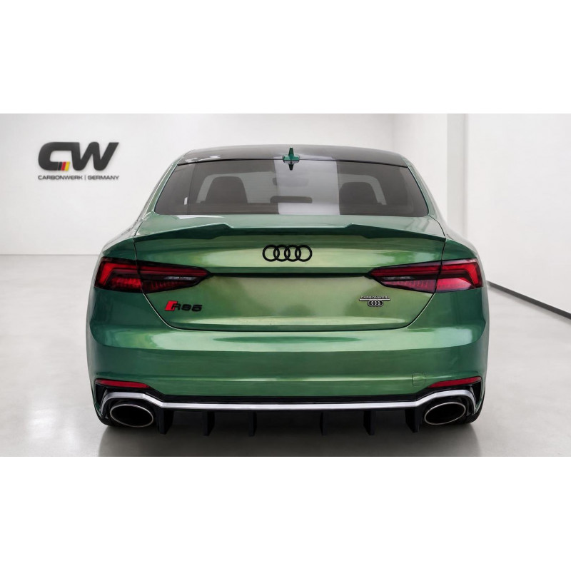 Kofferraumspoiler Heckspoiler Lippe Spoiler Highkick Vollcarbon passend für AUDI A5 S5 RS5 F5 Coupe - 4252