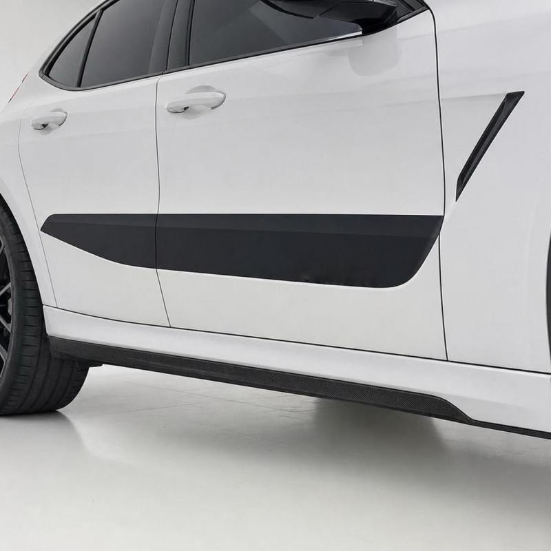 Seitenschweller Ansatz Sideskirt Extension Performance Vollcarbon passend für BMW X6 G06 + X6M F96 - 4256