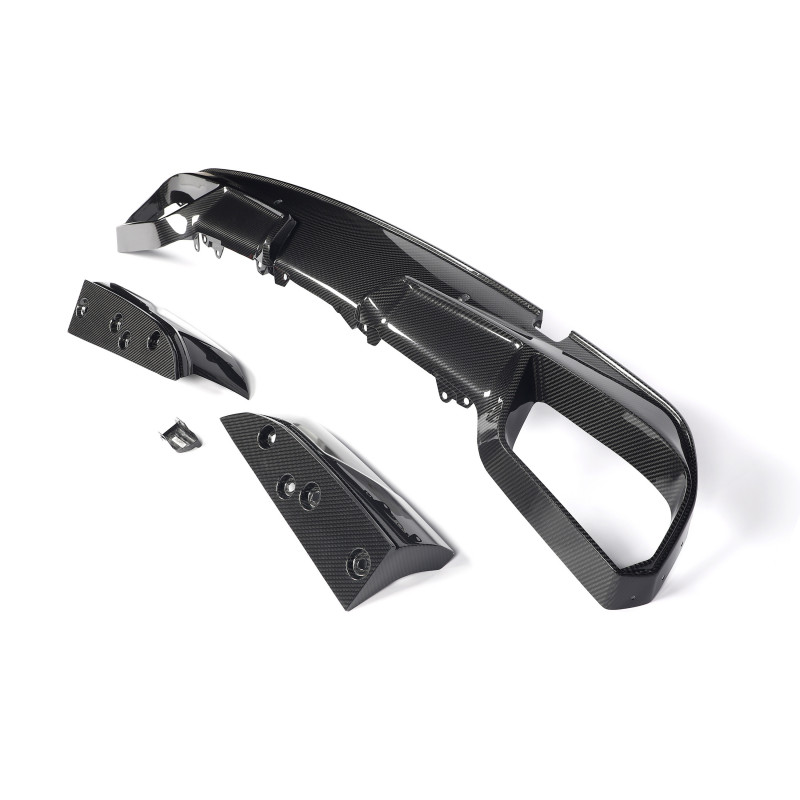Heckdiffusor Diffusor Heck Ansatz V2 Vollcarbon Carbon passend für BMW X6M F96 + Facelift - 4260