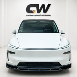 Frontlippe Lippe Schwert Frontspoiler Spoiler ABS Glanz Schwarz passend für Tesla Model Y Facelift - 4262
