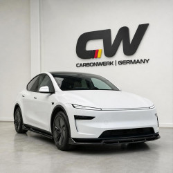 Frontlippe Lippe Schwert Frontspoiler Spoiler ABS Glanz Schwarz passend für Tesla Model Y Facelift - 4262
