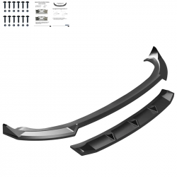 Frontlippe Lippe Schwert Frontspoiler Spoiler ABS Glanz Schwarz passend für Tesla Model Y Facelift - 4262