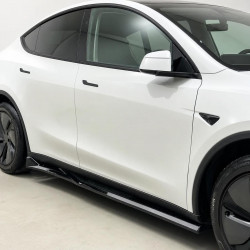 Sideskirts Seitenschweller Ansätze ABS schwarz glänzend passend für Tesla Model Y Facelift - 4263