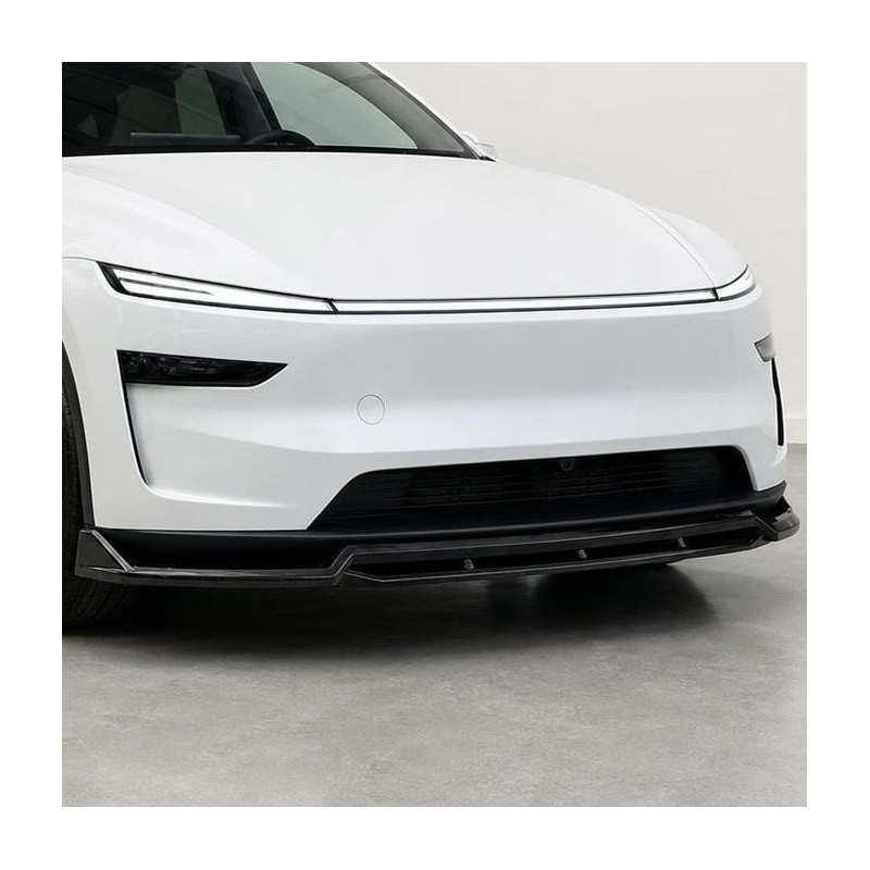 Frontlippe Lippe Schwert Frontspoiler Spoiler ABS Glanz Schwarz passend für Tesla Model Y Facelift - 4262