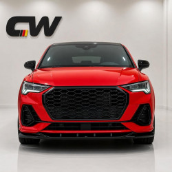 Frontlippe Spoiler Lippe Schwert Frontspoiler ABS Glanz für AUDI Q3 S-Line Sportback/SUV F3 - 4266
