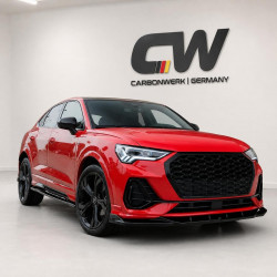 Frontlippe Spoiler Lippe Schwert Frontspoiler ABS Glanz für AUDI Q3 S-Line Sportback/SUV F3 - 4266